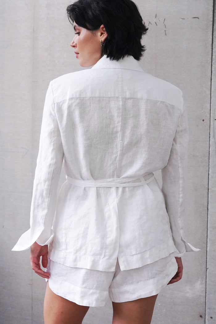 Women’s Linen Wrap Blazer JASMI - IN STOCK