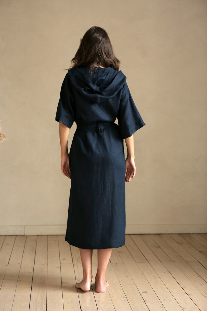 Women’s Long Linen Kimono MIMOSA - IN STOCK