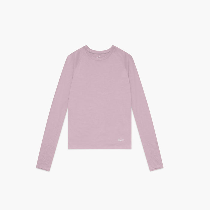 Womens Merino LS Base Layer Lilac