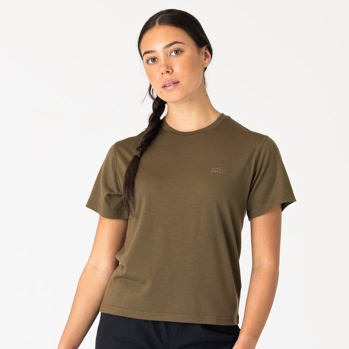 Womens Merino T-Shirt Olive