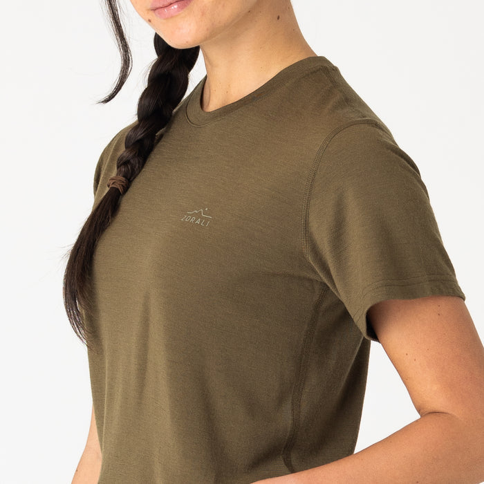 Womens Merino T-Shirt Olive