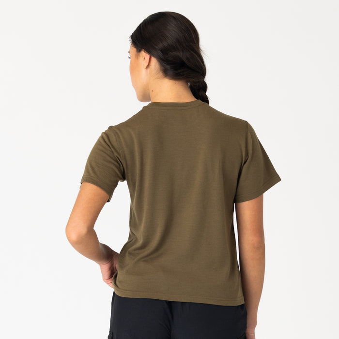 Womens Merino T-Shirt Olive