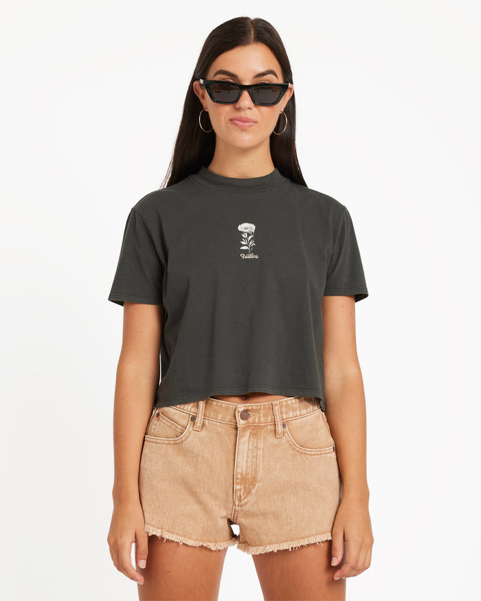 Womens Oz Dial Crop Tee