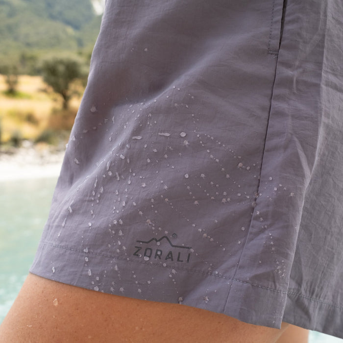Womens Recycled Shorts Blue Granite