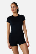 Womens Sculpt Core Tee - Black