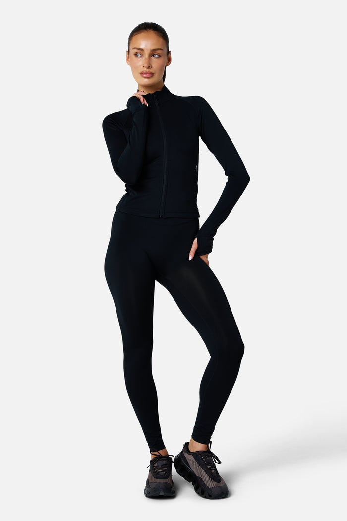 Womens Sculpt Core Track Jacket - Black