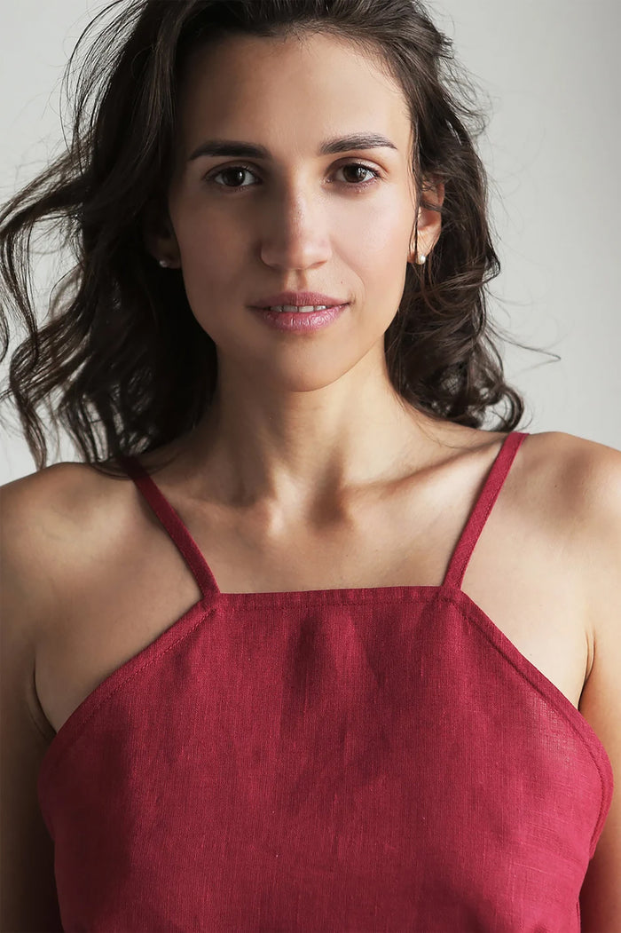 Women’s Strap Linen Top CLARY - IN STOCK