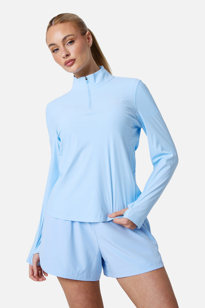 Womens Tide 1/4 Zip - Arctic Veil