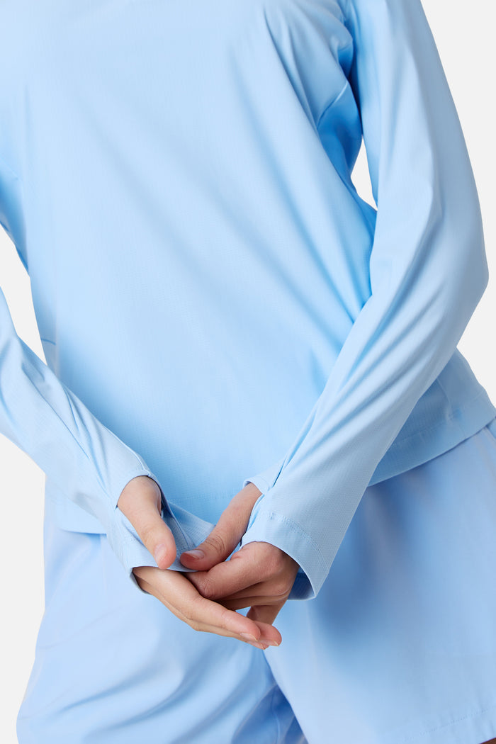Womens Tide 1/4 Zip - Arctic Veil