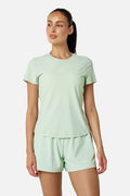 Womens Tide Tee - Pistachio Cream