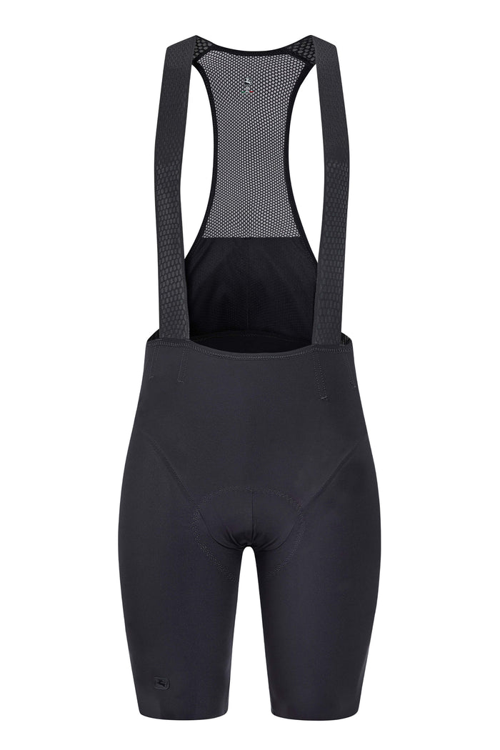 Women's Urto Bib Short by Giordana Cycling, Black, Made in Italy