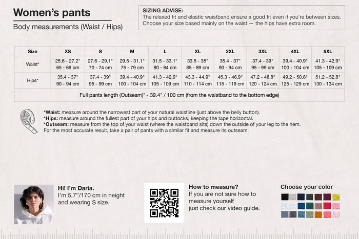 Women’s Wide-leg Linen Pants THUME in Black