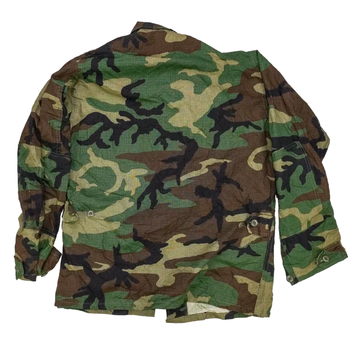Woodland Ripstop BDU Shirt - Large Regular - Army & Outdoors - Field Shirts