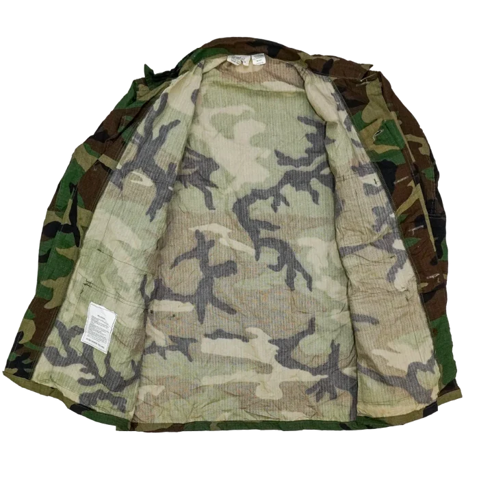 Woodland Ripstop BDU Shirt - Large Regular - Army & Outdoors - Field Shirts