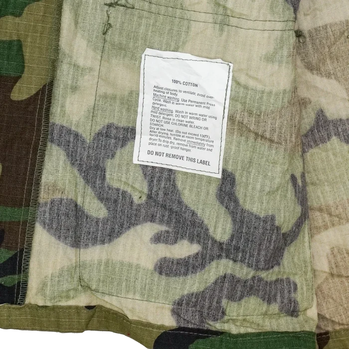 Woodland Ripstop BDU Shirt - Large Regular - Army & Outdoors - Field Shirts