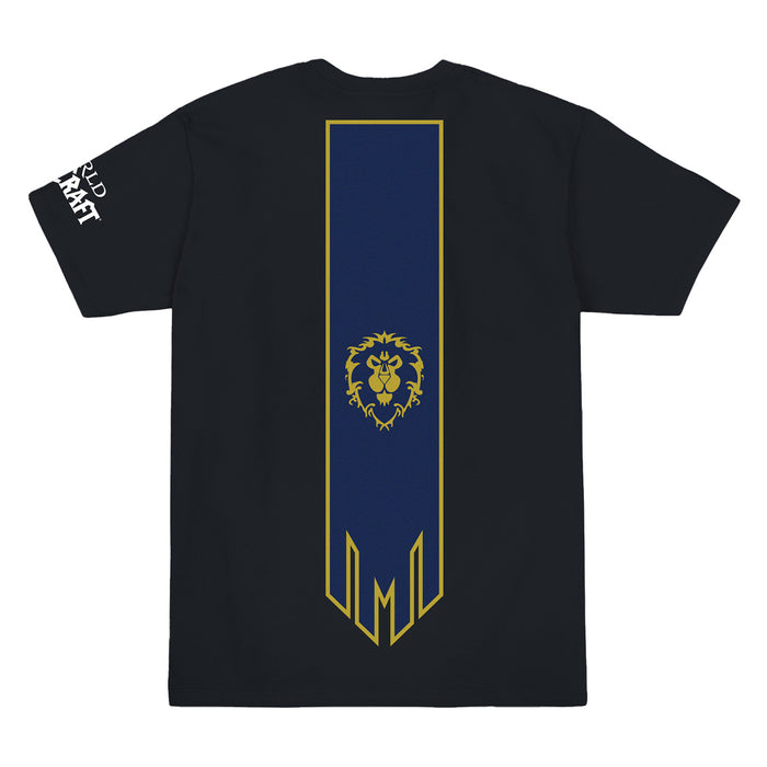 World of Warcraft Alliance Banner Blue T-Shirt - Back View