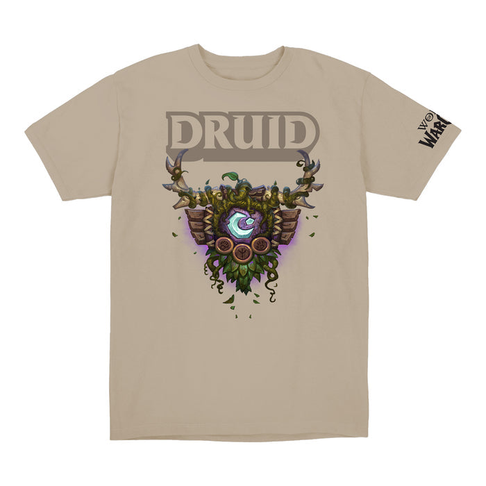 World of Warcraft Druid Crest Tan T-Shirt - Front View
