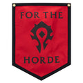 World of Warcraft For the Horde Banner - Front View