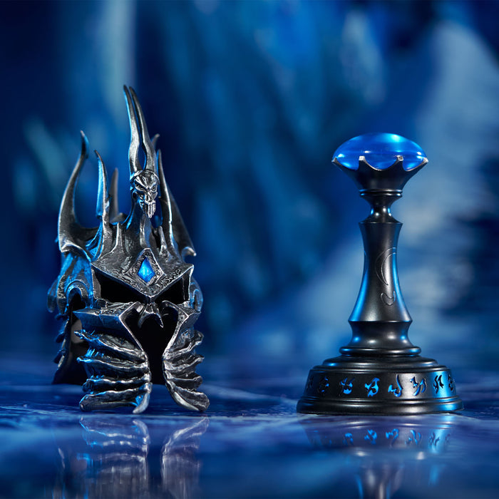 World of Warcraft Helm of Domination 9.4" Statue - Stylized View of Helm and Stand