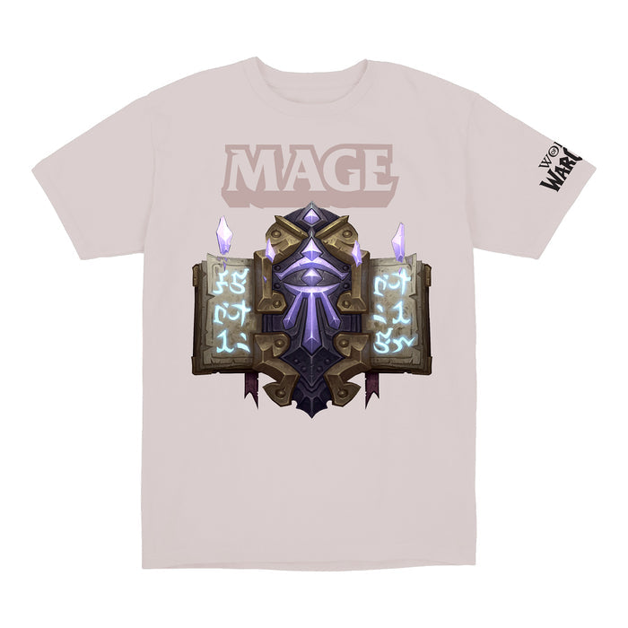World of Warcraft Mage Crest Grey T-Shirt - Front View