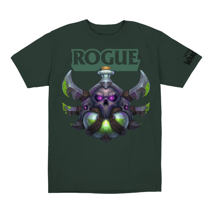 World of Warcraft Rogue Crest Green T-Shirt - Front View