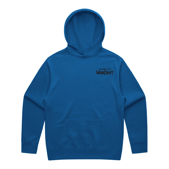 World of Warcraft Shaman Crest Blue Pullover Hoodie - Front View