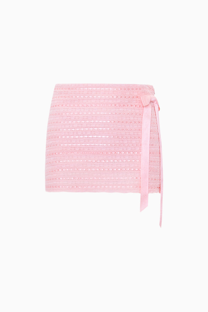 Wyana Woven Cotton Mini Skirt
